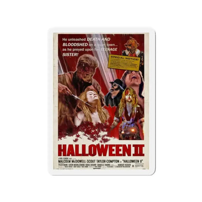 HALLOWEEN II (REMAKE RETROPOSTER) 1981 Movie Poster - Refrigerator Magnet - The Sticker Space