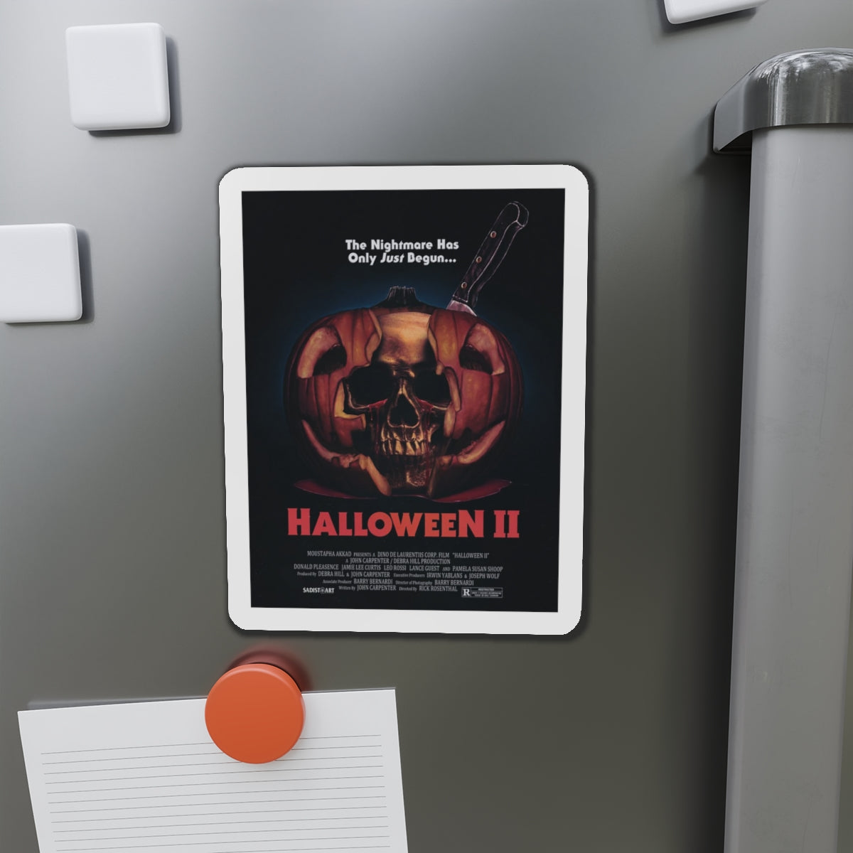 HALLOWEEN II (SADISTART) 1981 Movie Poster - Die-Cut Magnet-The Sticker Space