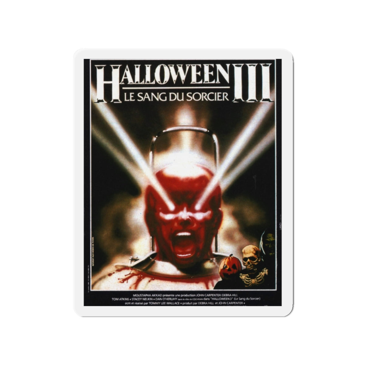 HALLOWEEN III (FRENCH) 1982 Movie Poster - Die-Cut Magnet-2" x 2"-The Sticker Space