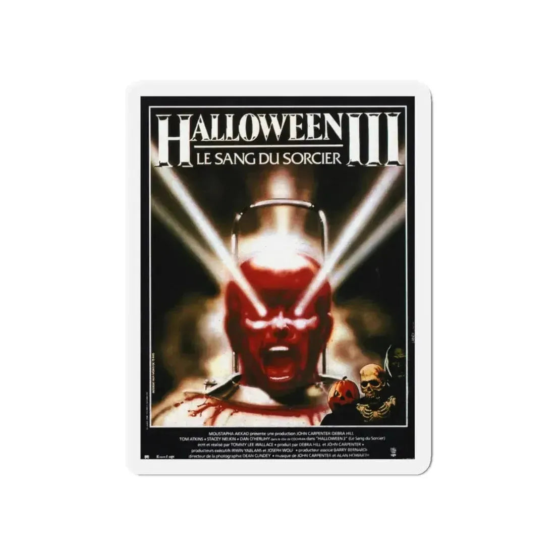 HALLOWEEN III (FRENCH) 1982 Movie Poster - Refrigerator Magnet 5 Inch - The Sticker Space