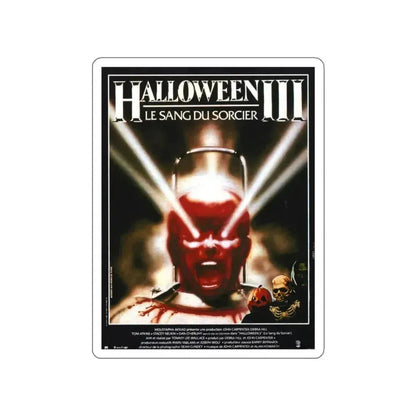 HALLOWEEN III (FRENCH) 1982 Movie Poster STICKER Vinyl Die-Cut Decal 6 Inch - The Sticker Space