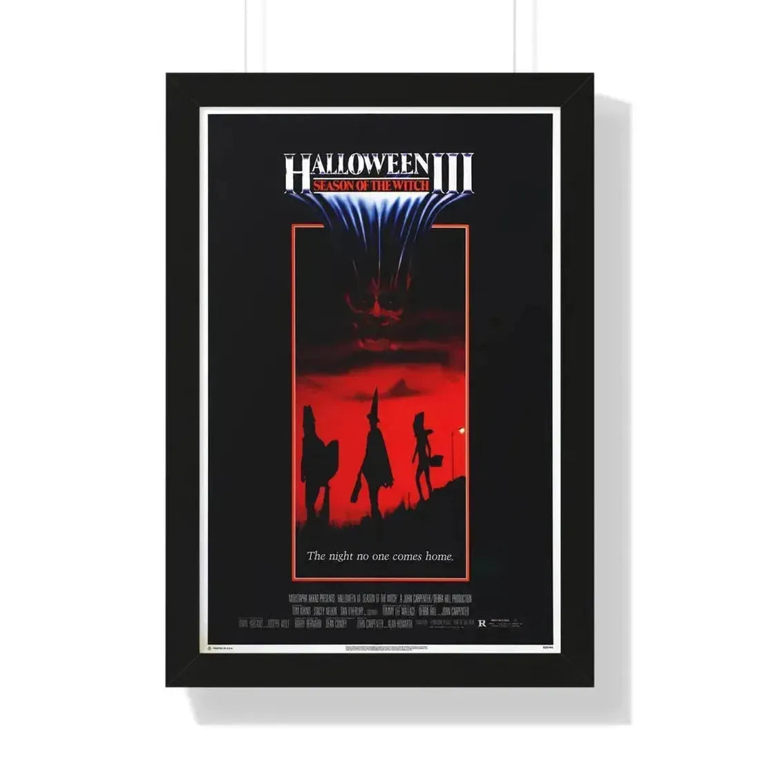 HALLOWEEN III SEASON OF THE WITCH 1982 - Framed Movie Poster 16″ x 24″ Black - The Sticker Space
