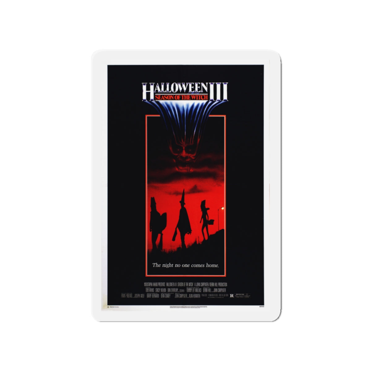 HALLOWEEN III SEASON OF THE WITCH 1982 Movie Poster - Die-Cut Magnet-3" x 3"-The Sticker Space