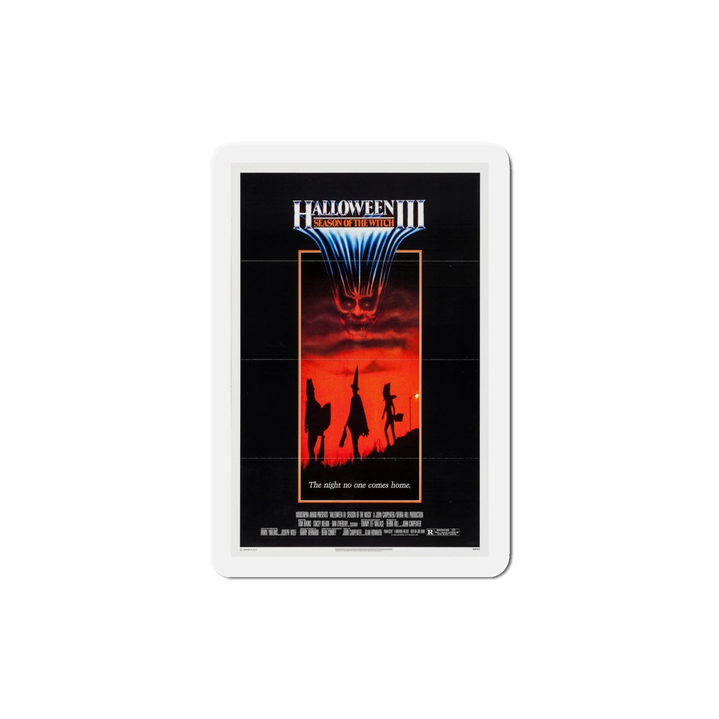 Halloween III Season of the Witch 1982 Movie Poster Die-Cut Magnet-4" x 4"-The Sticker Space