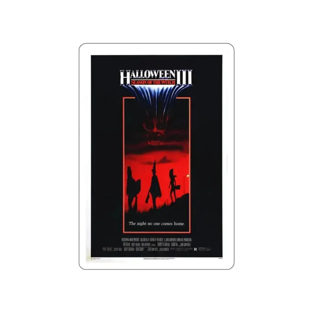 HALLOWEEN III SEASON OF THE WITCH 1982 Movie Poster STICKER Vinyl Die-Cut Decal 6 Inch - The Sticker Space