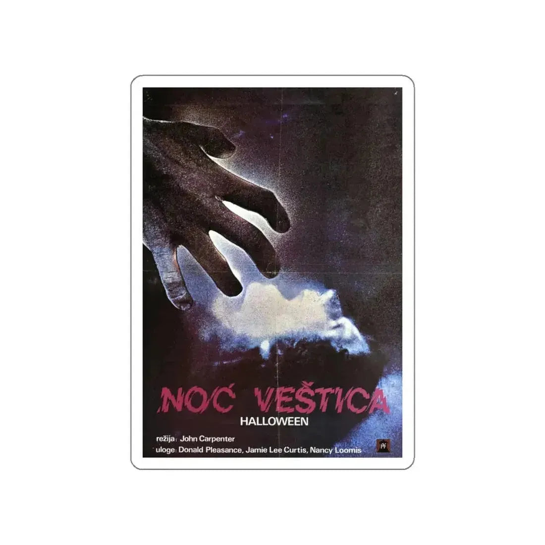 HALLOWEEN (POLISH) 1978 Movie Poster STICKER Vinyl Die-Cut Decal 4 Inch - The Sticker Space