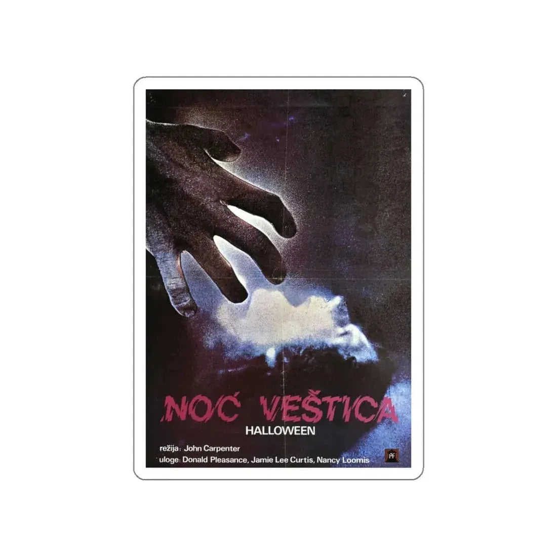 HALLOWEEN (POLISH) 1978 Movie Poster STICKER Vinyl Die-Cut Decal 5 Inch - The Sticker Space