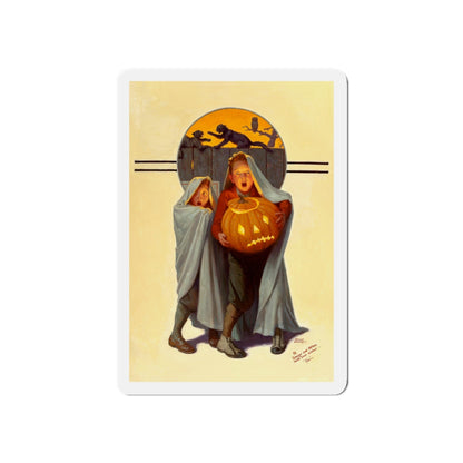 Halloween Scare, The Saturday Evening Post cover, November 2, 1935 (Magazine Illustration) Refrigerator Magnet