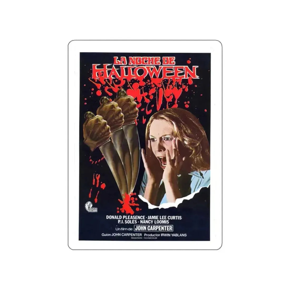 HALLOWEEN (SPANISH) 1978 Movie Poster STICKER Vinyl Die-Cut Decal - The Sticker Space