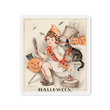 Halloween Spirits, Hearth and Home magazine cover (Magazine Illustration) Refrigerator Magnet