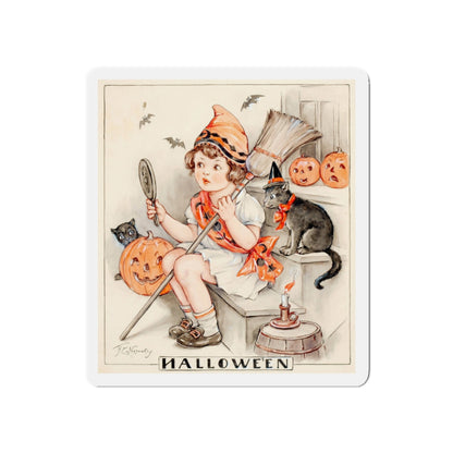 Halloween Spirits, Hearth and Home magazine cover (Magazine Illustration) Refrigerator Magnet