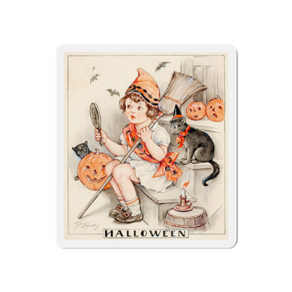 Halloween Spirits, Hearth and Home magazine cover (Magazine Illustration) Refrigerator Magnet