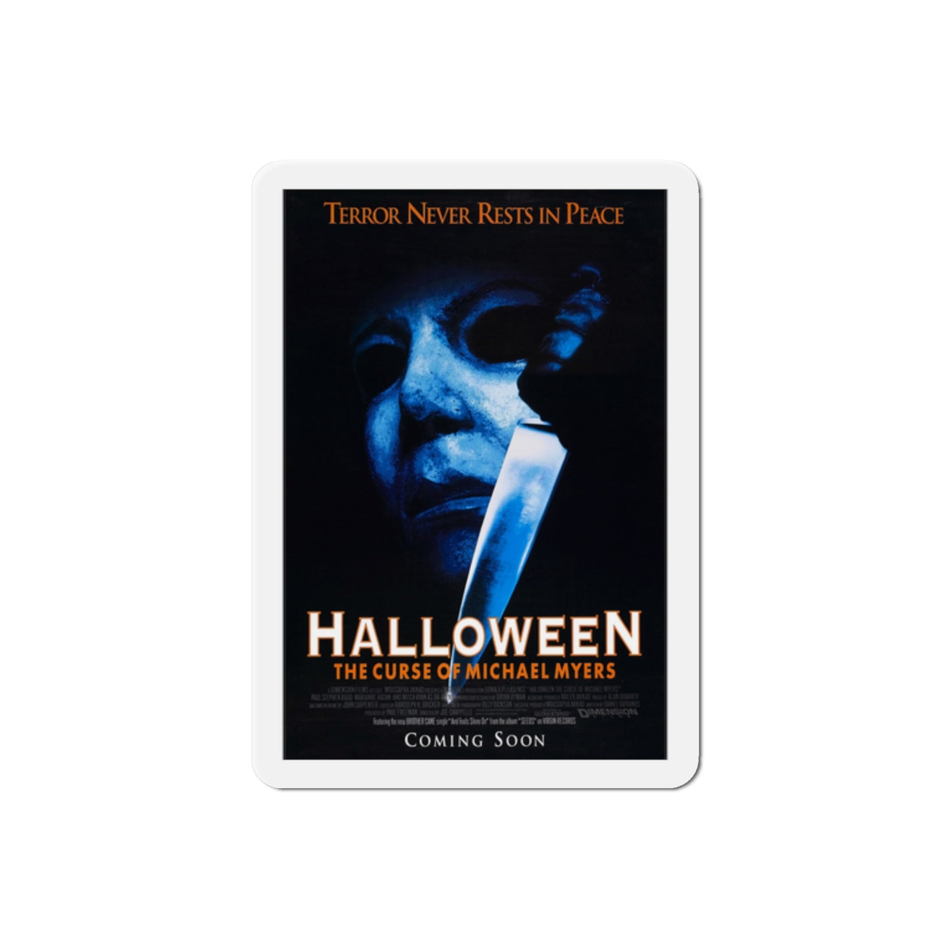 Halloween The Curse Of Michael Myers 1995 Movie Poster Die-Cut Magnet-2" x 2"-The Sticker Space