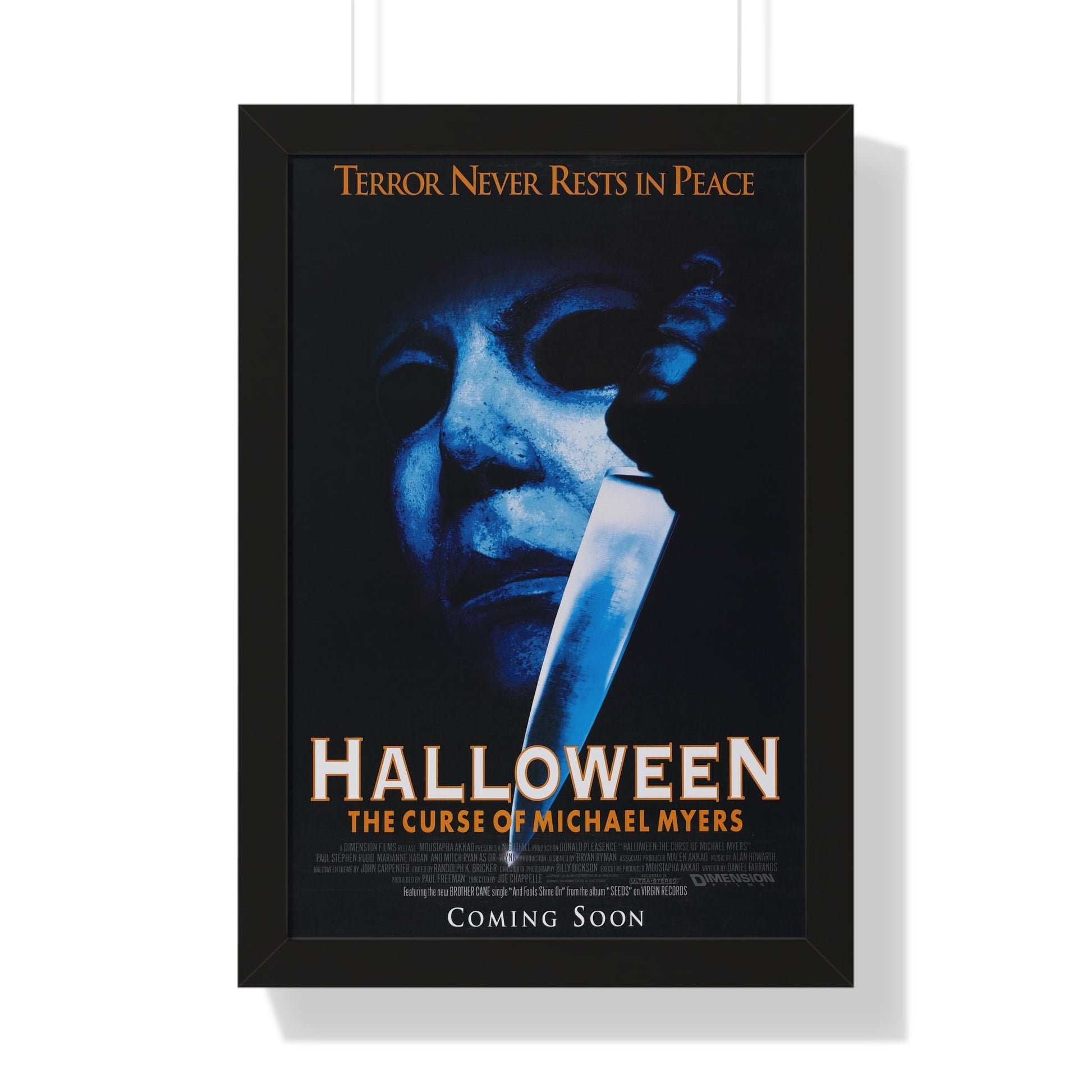 HALLOWEEN THE CURSE OF MICHEAL MEYERS 1995 - Framed Movie Poster-16″ x 24″-The Sticker Space