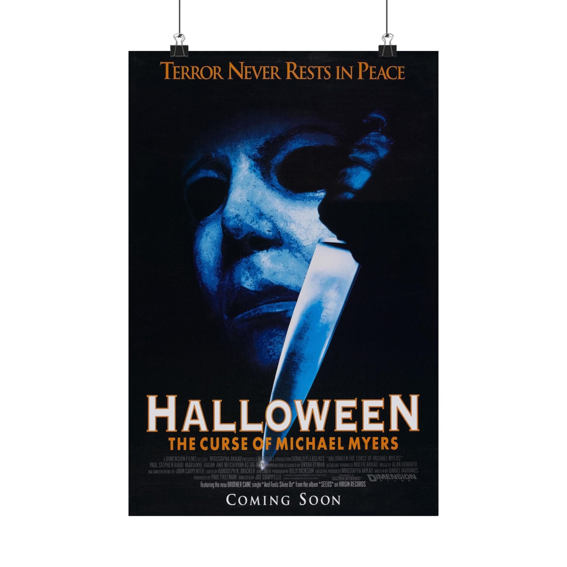 HALLOWEEN THE CURSE OF MICHEAL MEYERS 1995 - Paper Movie Poster-12″ x 18″-The Sticker Space