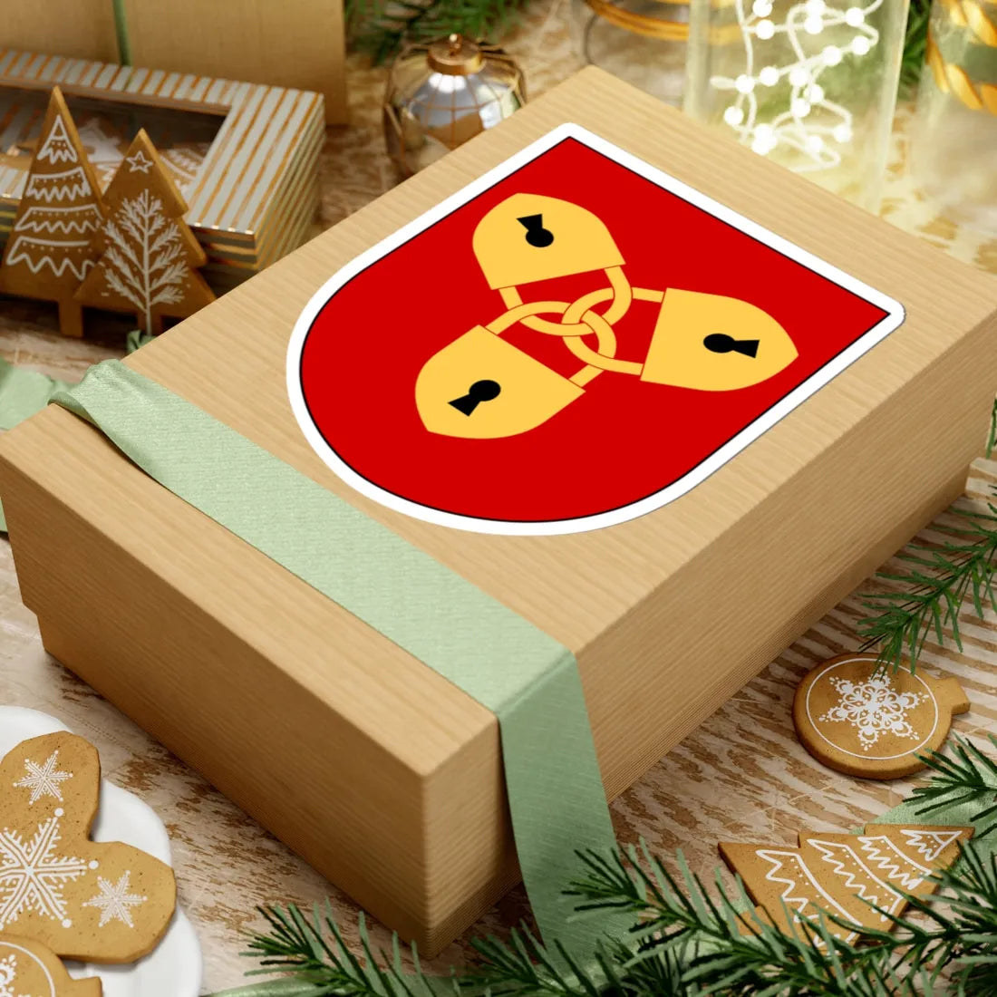 Hallsberg vapen (Sweden) (Coat of Arms) STICKER Vinyl Kiss-Cut Decal - The Sticker Space