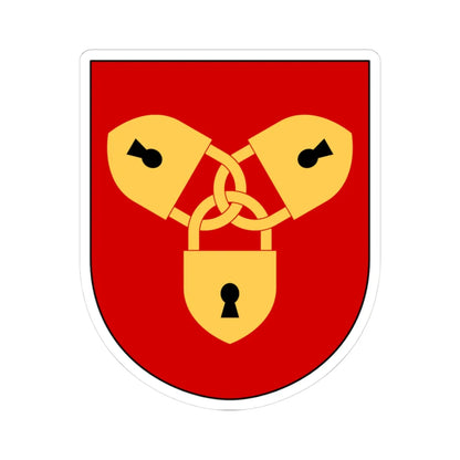 Hallsberg vapen (Sweden) (Coat of Arms) STICKER Vinyl Kiss-Cut Decal - The Sticker Space