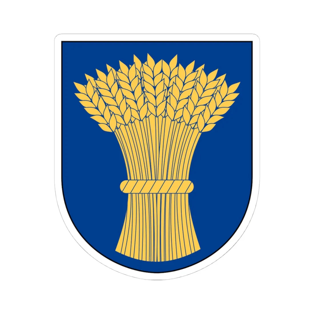 Halmstad härad vapen (Sweden) (Coat of Arms) STICKER Vinyl Kiss-Cut Decal 4 Inch White - The Sticker Space
