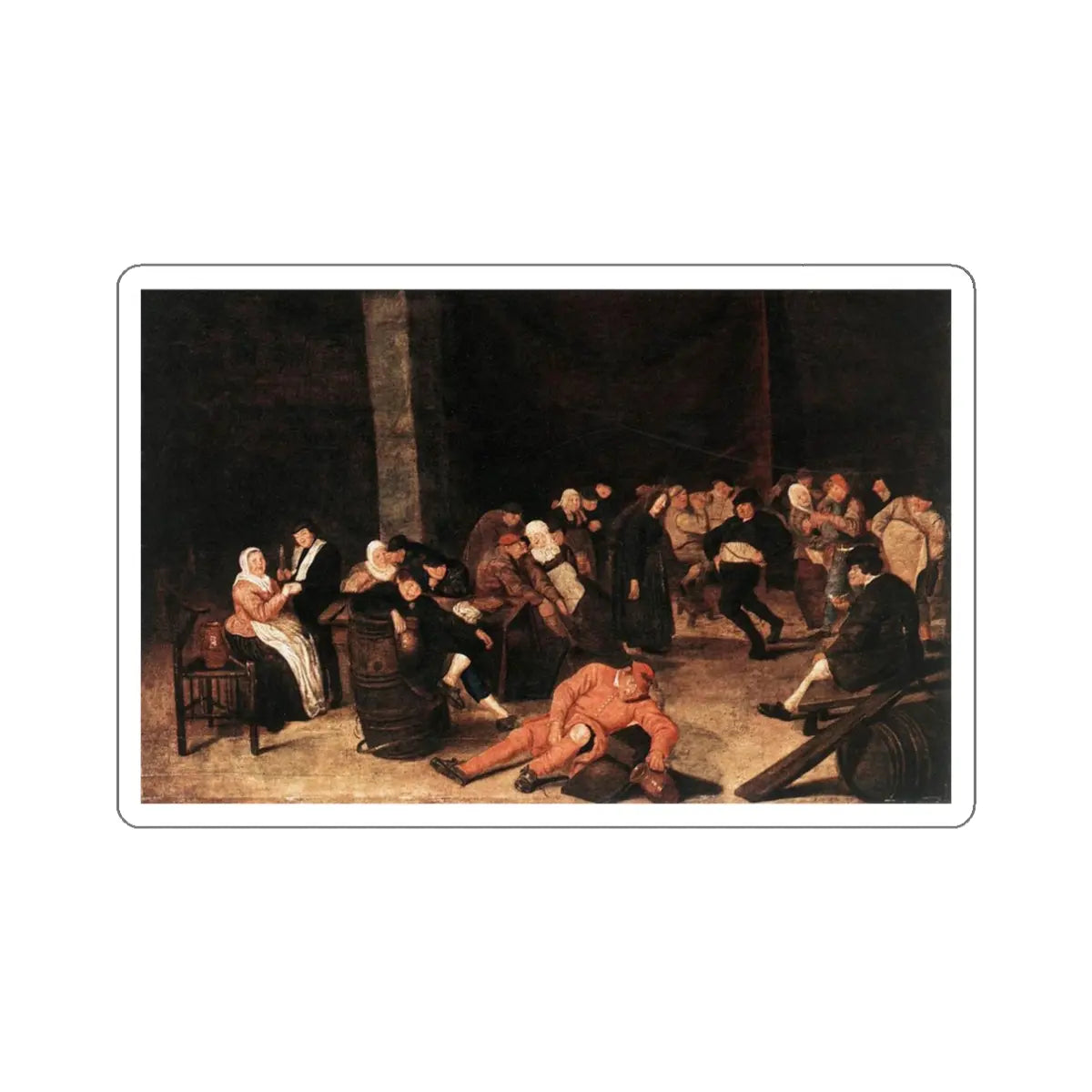 SKU:19652907700484799044 Sticker types:White Shape:Die-Cut Sizes:3" × 3"