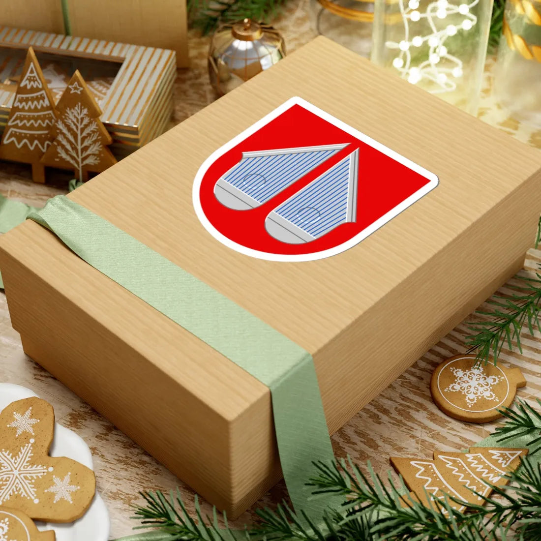 Halsua.vaakuna (Finland) (Coat of Arms) STICKER Vinyl Kiss-Cut Decal - The Sticker Space