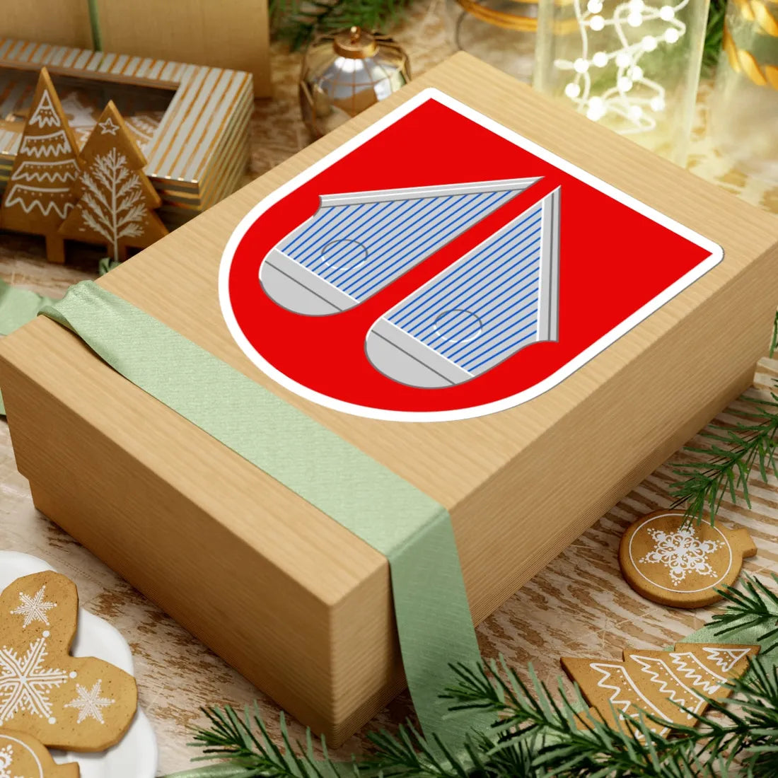 Halsua.vaakuna (Finland) (Coat of Arms) STICKER Vinyl Kiss-Cut Decal - The Sticker Space