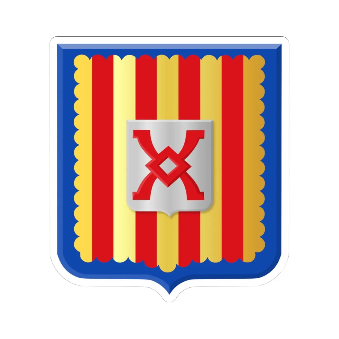 Ham-sur-Heure-Nalinnes wapen (Belgium) (Coat of Arms) STICKER Vinyl Kiss-Cut Decal - The Sticker Space