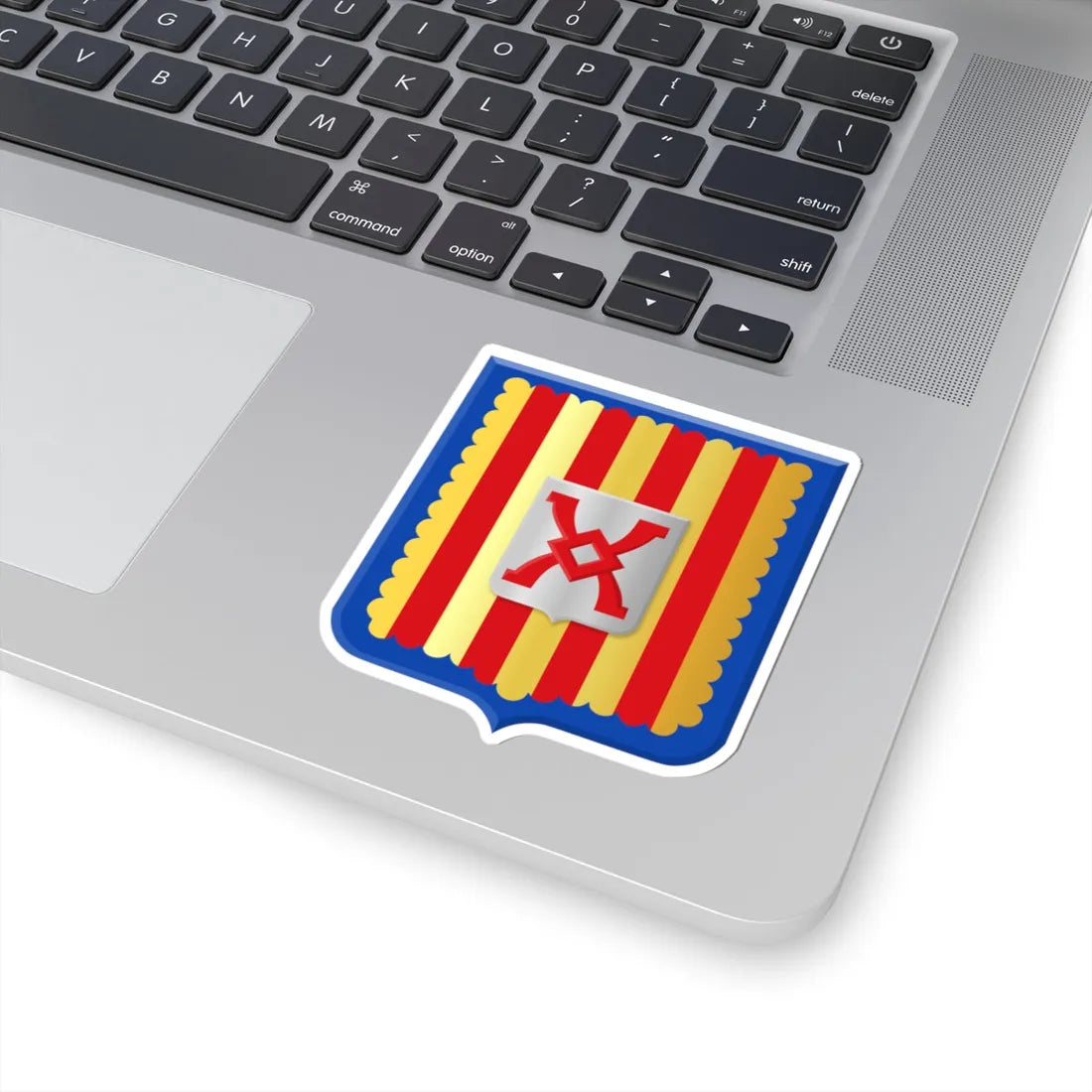 Ham-sur-Heure-Nalinnes wapen (Belgium) (Coat of Arms) STICKER Vinyl Kiss-Cut Decal - The Sticker Space