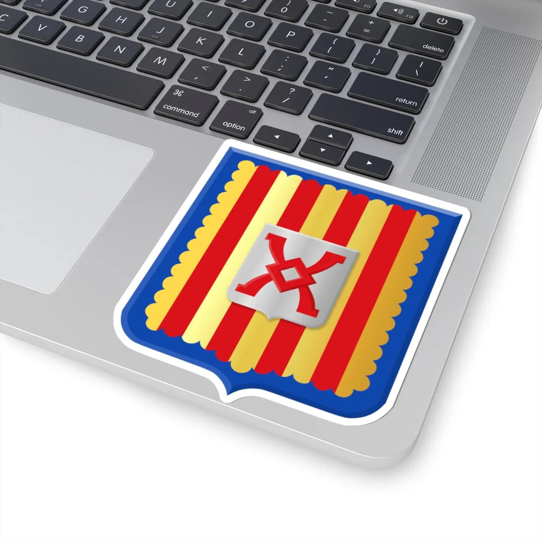 Ham-sur-Heure-Nalinnes wapen (Belgium) (Coat of Arms) STICKER Vinyl Kiss-Cut Decal - The Sticker Space