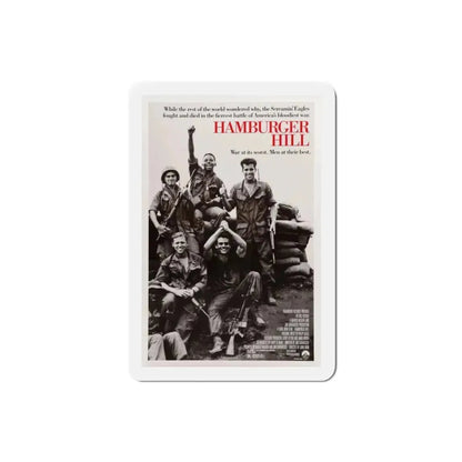Hamburger Hill 1987 Movie Poster Refrigerator Magnet 2 Inch - The Sticker Space