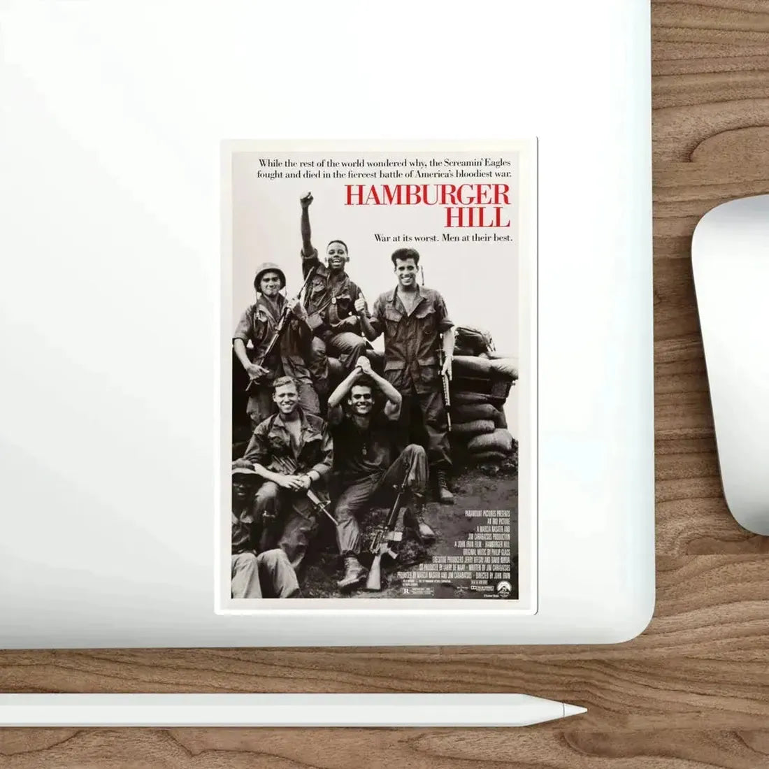 Hamburger Hill 1987 Movie Poster STICKER Vinyl Die-Cut Decal - The Sticker Space