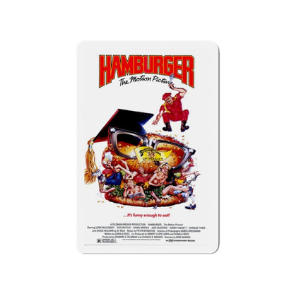 HAMBURGER THE MOTION PICTURE 1986 Movie Poster - Die-Cut Magnet-4" x 4"-The Sticker Space