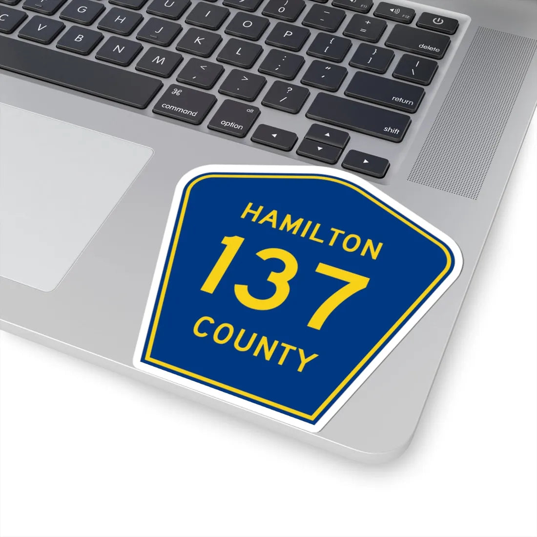 Hamilton County 137 (Florida) (Road Sign) STICKER Vinyl Kiss-Cut Decal - The Sticker Space
