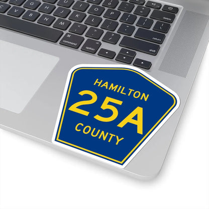 Hamilton County Road 25A FL (Florida) (Road Sign) STICKER Vinyl Kiss-Cut Decal - The Sticker Space