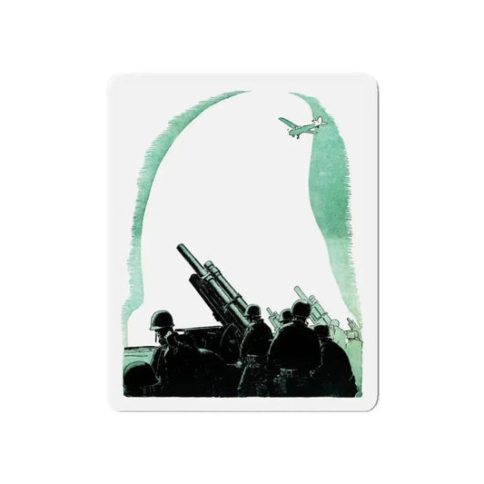 Hamilton's Battery, Blue Book Magazine, August 1950 (Magazine Illustration) Refrigerator Magnet 6 Inch Die-Cut - The Sticker Space