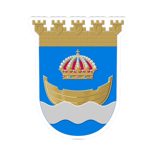 Hamina.vaakuna (Finland) (Coat of Arms) STICKER Vinyl Kiss-Cut Decal 2 Inch White - The Sticker Space