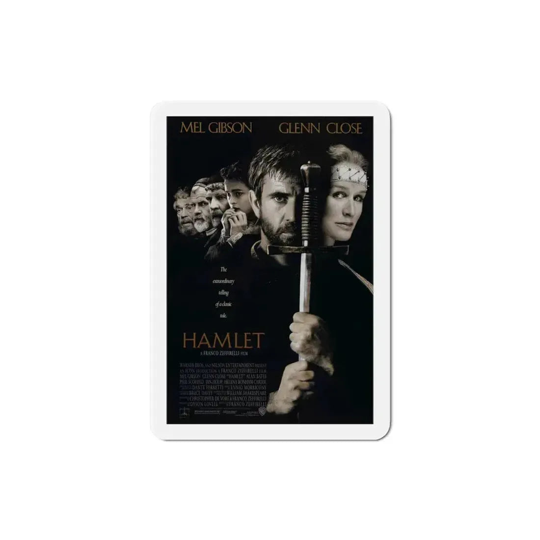Hamlet 1990 Movie Poster Refrigerator Magnet 3 Inch - The Sticker Space
