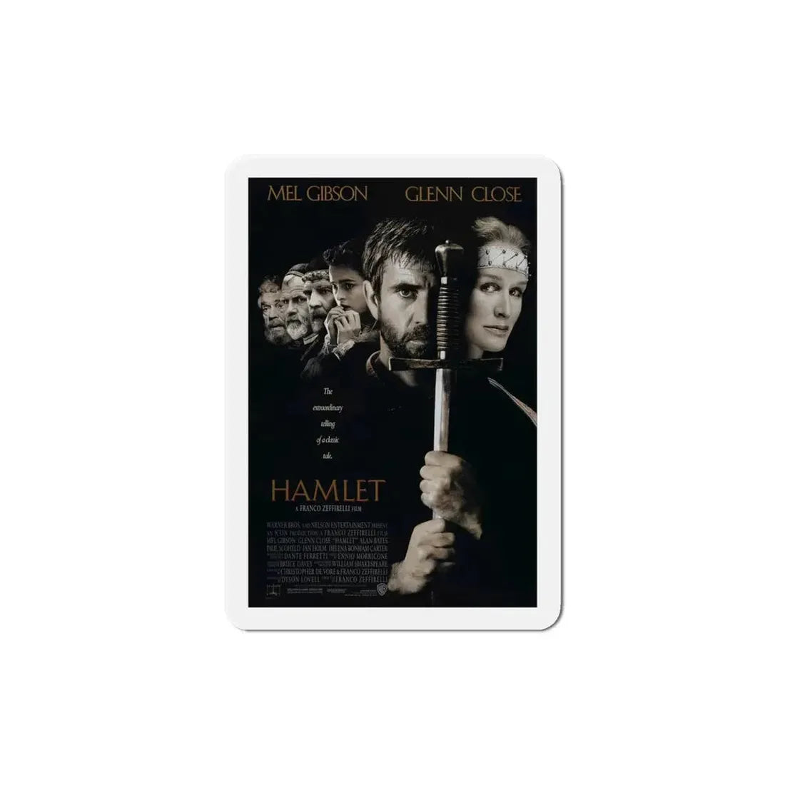 Hamlet 1990 Movie Poster Refrigerator Magnet - The Sticker Space
