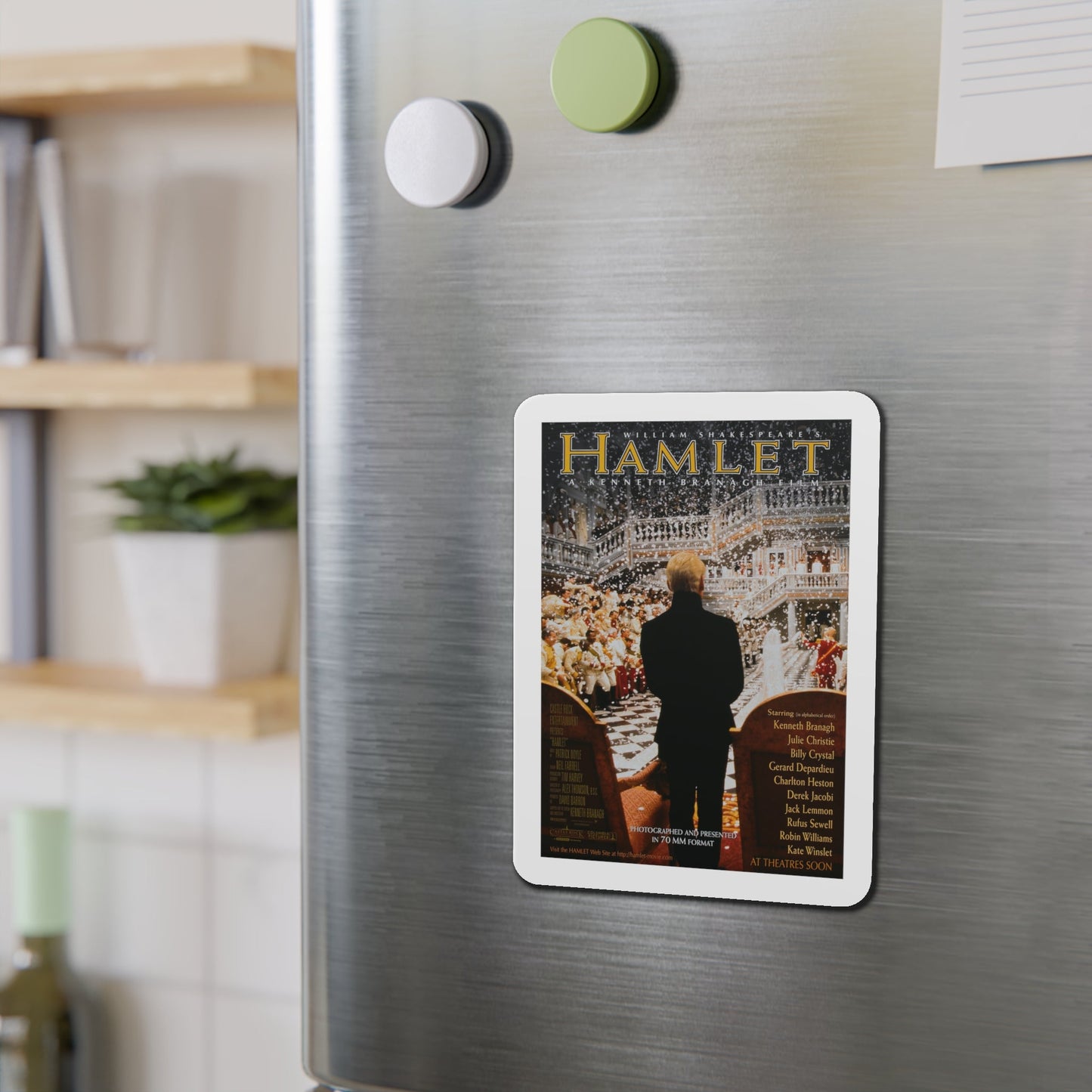 Hamlet 1996 Movie Poster Die-Cut Magnet-The Sticker Space