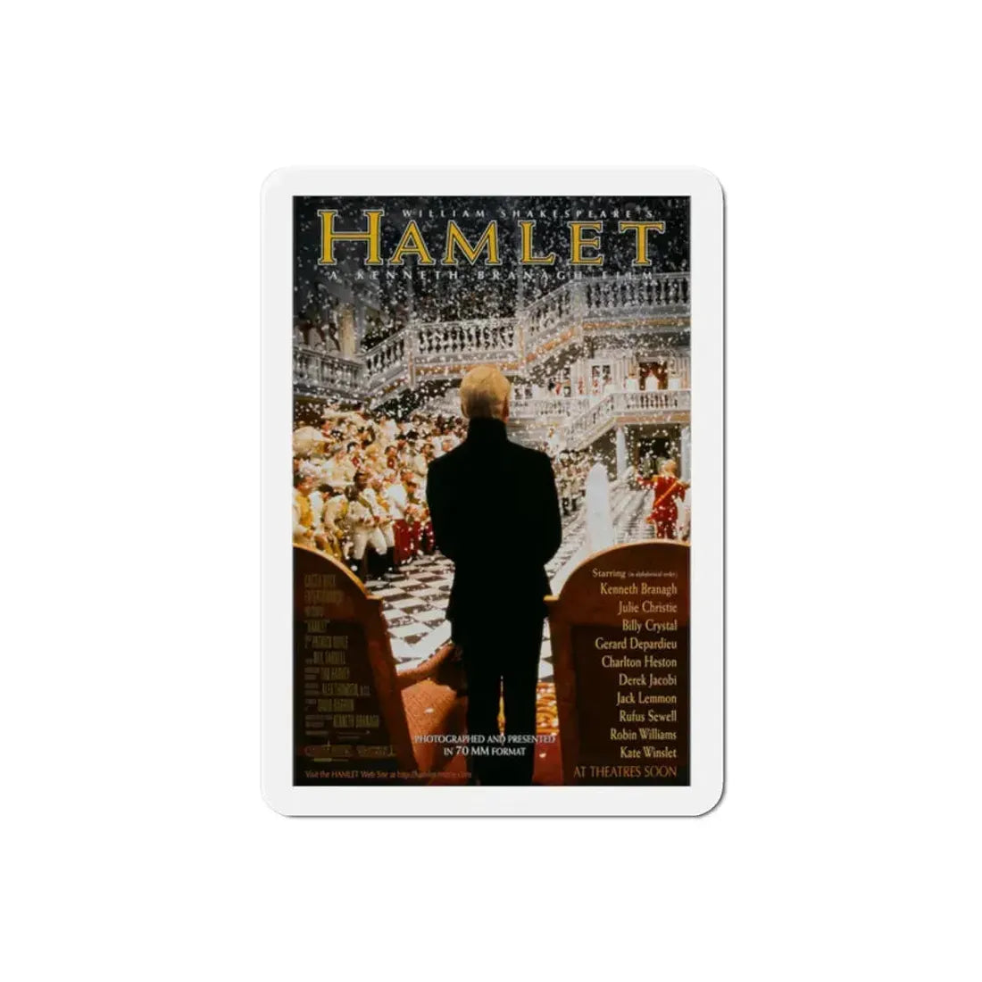 Hamlet 1996 Movie Poster Refrigerator Magnet 2 Inch - The Sticker Space