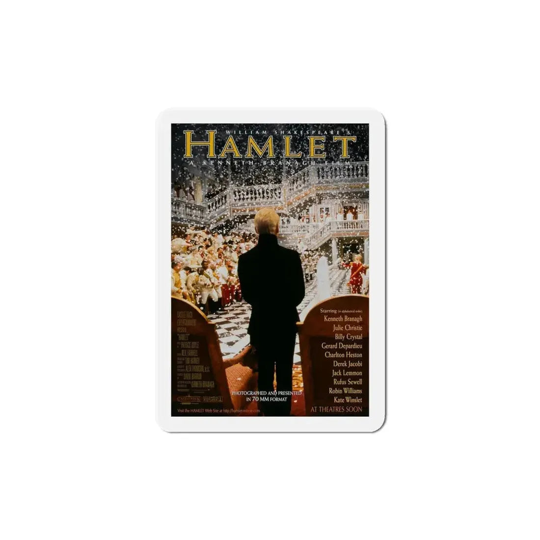Hamlet 1996 Movie Poster Refrigerator Magnet - The Sticker Space