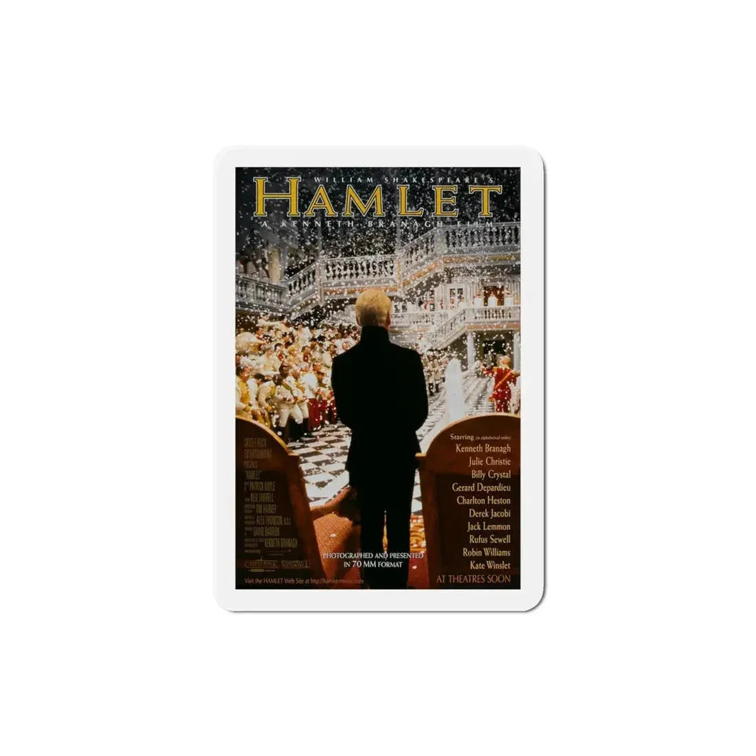 Hamlet 1996 Movie Poster Refrigerator Magnet - The Sticker Space