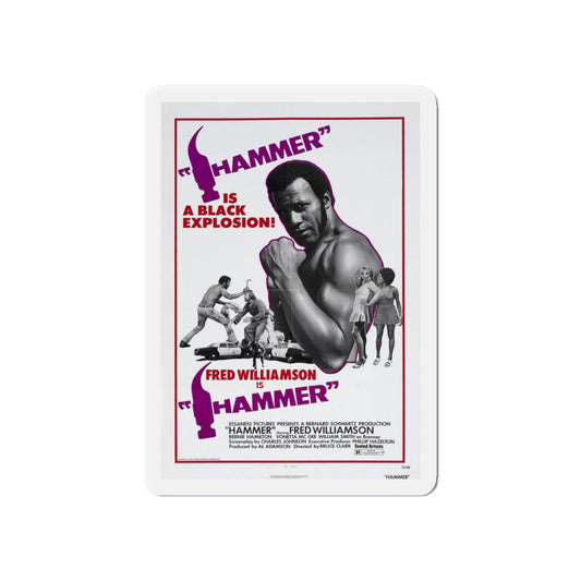 HAMMER 1972 Movie Poster - Die-Cut Magnet-6 × 6"-The Sticker Space