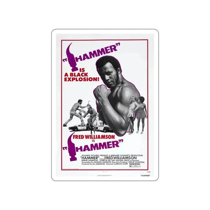 HAMMER 1972 Movie Poster STICKER Vinyl Die-Cut Decal 5 Inch - The Sticker Space