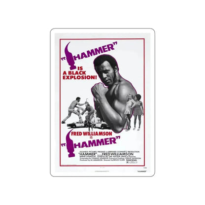HAMMER 1972 Movie Poster STICKER Vinyl Die-Cut Decal - The Sticker Space