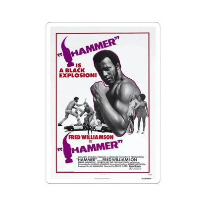HAMMER 1972 Movie Poster - STICKER Vinyl Kiss-Cut Decal 2 Inch White - The Sticker Space