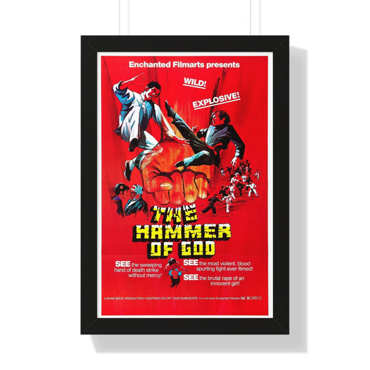 HAMMER OF GOD 1970 - Framed Movie Poster-16″ x 24″-The Sticker Space