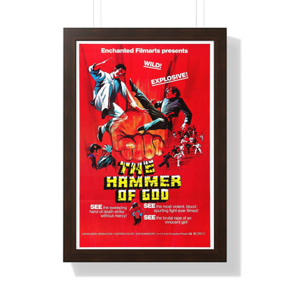 HAMMER OF GOD 1970 - Framed Movie Poster-16″ x 24″-The Sticker Space