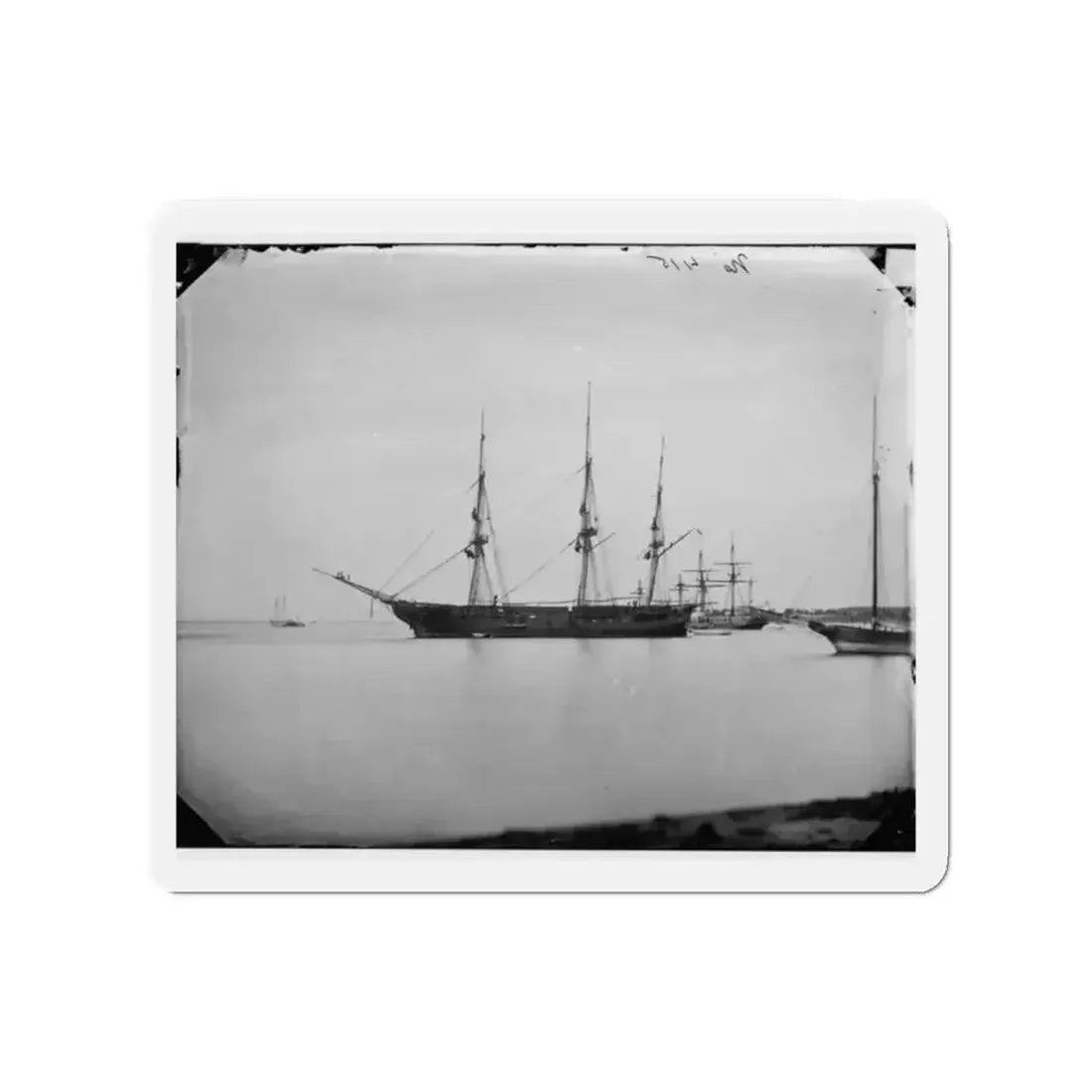 Hampton Roads, Va.  School Ship U.S.S. Sabine (U.S. Civil War) Refrigerator Magnet - The Sticker Space