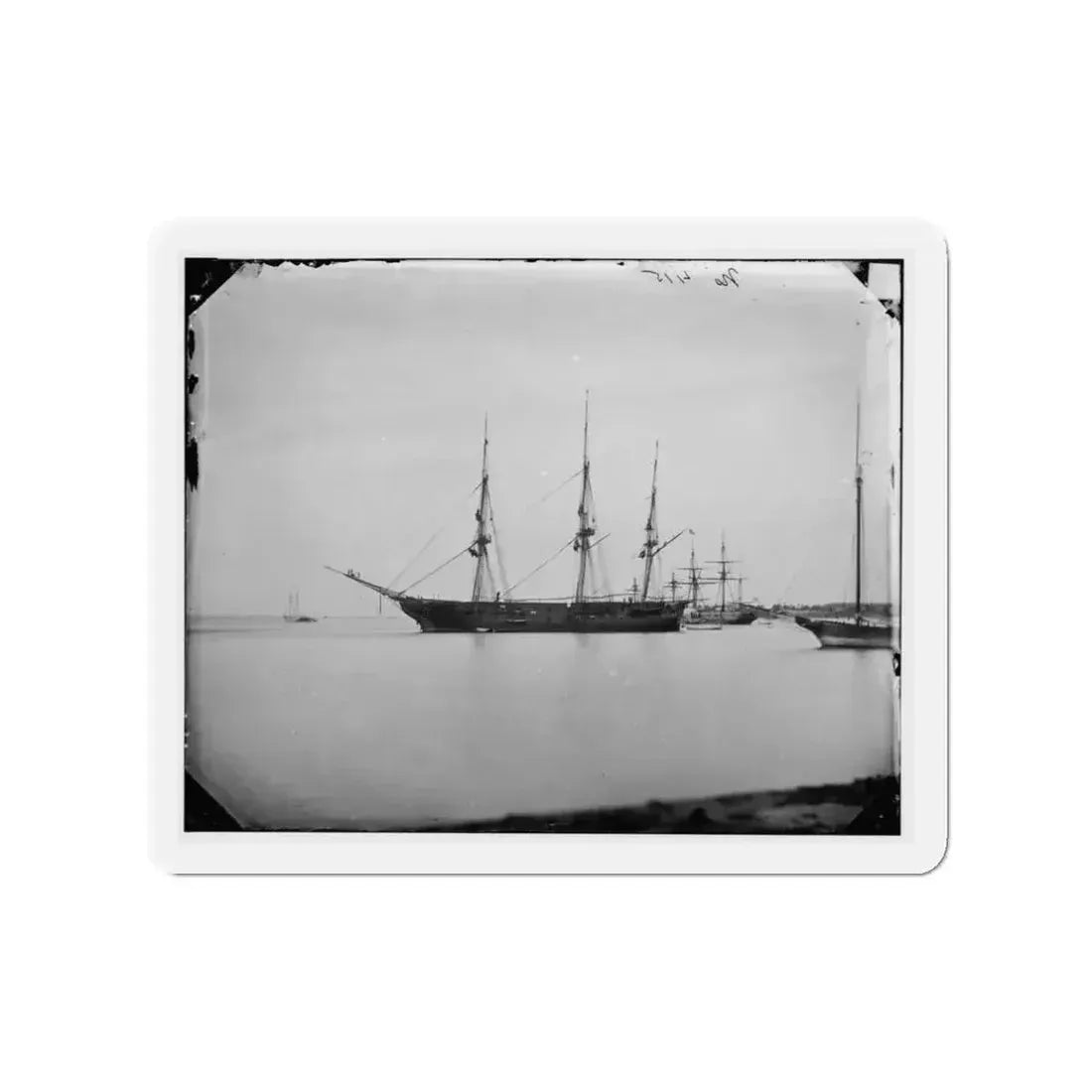 Hampton Roads, Va.  School Ship U.S.S. Sabine (U.S. Civil War) Refrigerator Magnet - The Sticker Space