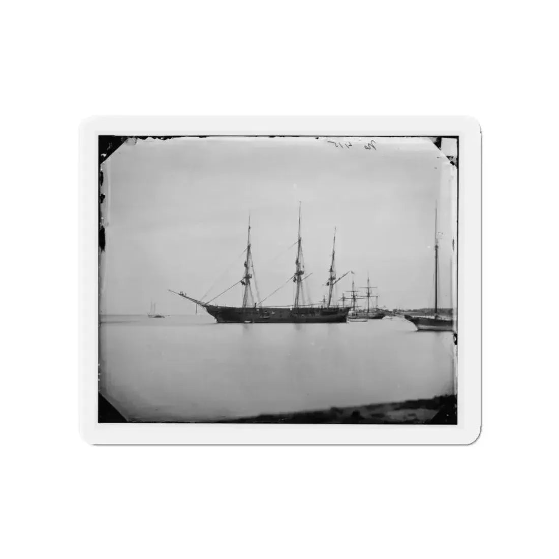 Hampton Roads, Va.  School Ship U.S.S. Sabine (U.S. Civil War) Refrigerator Magnet - The Sticker Space